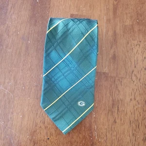 NFL Green Bay Packers Woven Necktie Men's 60" x 3 3/4" Green - Picture 1 of 8