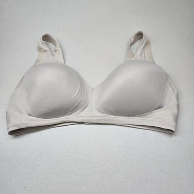 Warners Women Bra XL Beige Lightly Lined T Shirt Wireless Smooth READ - Image 1 of 4