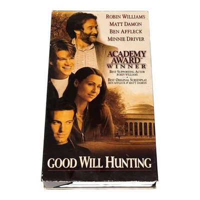 Vintage Good Will Hunting VHS Tape Robin Williams Matt Damon Ben Affleck 1997 - Image 1 of 4