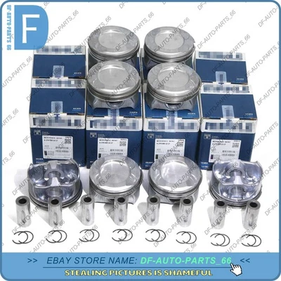 Juego de 8 pistones y anillos STD para Mercedes-Benz E63 G63 S63 AMG W463 W212 5,5 L M157 Foto 1 de 4