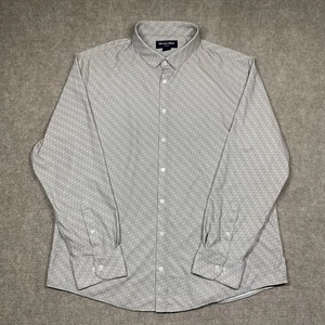 Mizzen + Main Hemdbesatz ohne Biesen Herren XXL grau geometrisch Button Down langärmelig - Bild 1 von 13