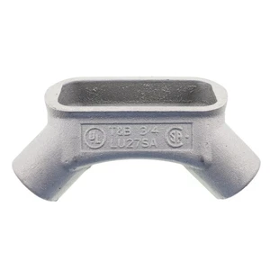 THOMAS & BETTS LU27SA CUERPO CONDUCTO RÍGIDO ALUMINIO CODO UNIVERSAL, TIPO LU, 3/4" - Imagen 1 de 3