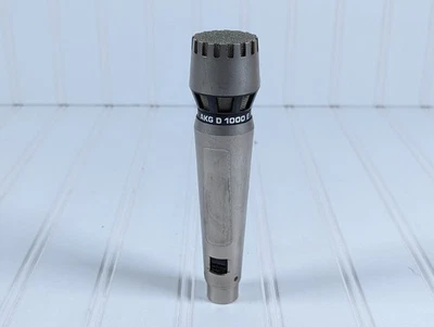 AKG D-1000E Cardioid Dynamic Microphone Vintage 1970s Tested Working Free Ship - Image 1 of 4