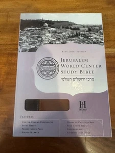 Jerusalem World Center Studienbibel King James Version Holman Bibel Leder NEU - Bild 1 von 9