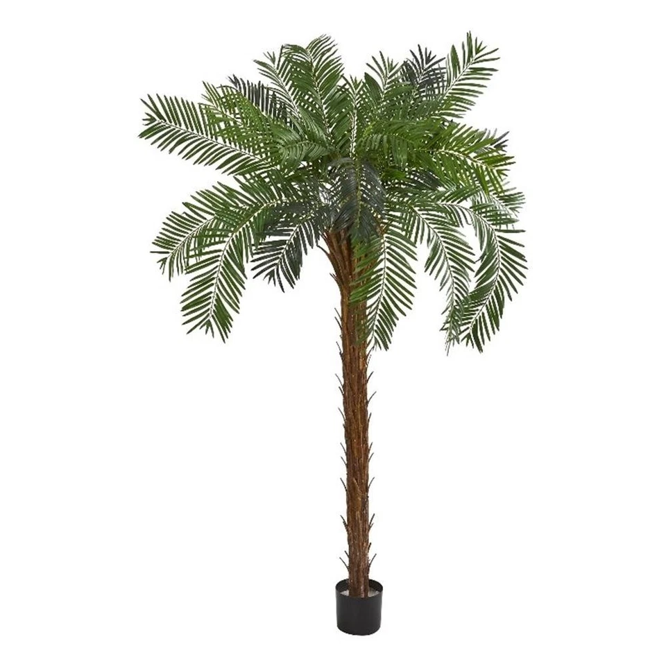 Palmera artificial Cycas casi natural de 84" de alto en verde/negro Foto 1 de 4