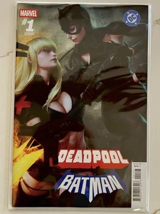 DEADPOOL BATMAN #1 ARTGERM VARIANT 2025 MARVEL DC CROSSOVER MAGIK CATWOMAN - Bild 1 von 1