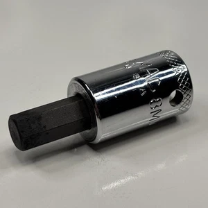 MAC Tools XDS8MM 3/8 Dr Metric 8mm Hex Bit Socket Driver Chrome USA VGC - Picture 1 of 10