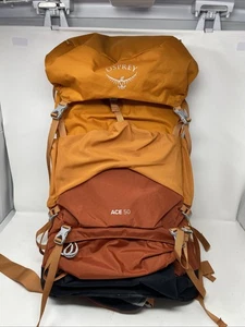 Zaino Osprey Ace 50 Youth Tramonto Arancione Escursionismo Campeggio Pack Usato in ottime condizioni!! - Foto 1 di 16