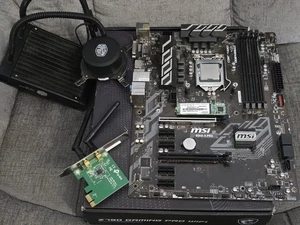 MSI B360-A Pro Motherboard, i5 9600kf, Wifi Card, 256gb + 120 AIO Cooler BUNDLE! - Picture 1 of 7