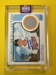 2025 Heritage Clubhouse JSY PATCH Auto Gio Urshela #CCR-GU Twins 03/15 - Picture 1 of 4