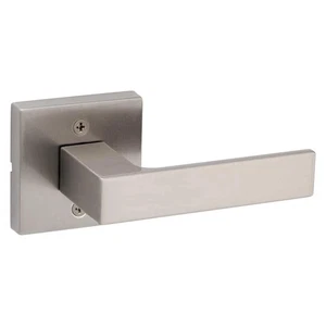 Kwikset Singapore Satin Nickel Reversible Square Half Dummy Türgriff Hebel - Bild 1 von 4