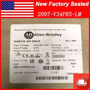 Allen-Bradley 2097-V34PR5-LM NUEVO Sellado Kinetix 350 Servo Drive 2097 V34PR5 LM - Imagen 1 de 3