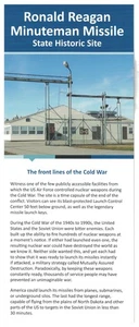 Ronald Reagan Minuteman Missile State Historic Site North Dakota Brochure - Picture 1 of 1