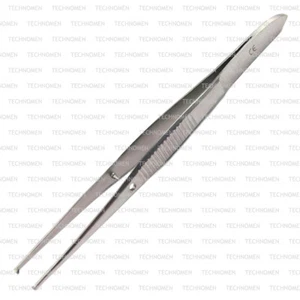 10cm IRIS 1x2 KOCHER TOOTHED DISSECTING DRESSING TISSUE DENTAL FORCEPS TWEEZERS - Picture 1 of 1