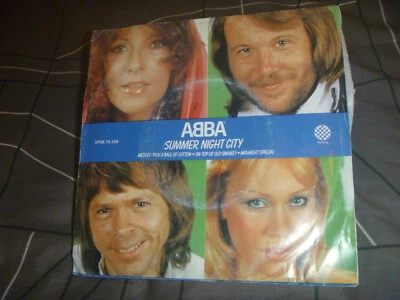  ABBA Summer night city 1978 Hungary release 7" vinyl RARE - Image 1 of 4