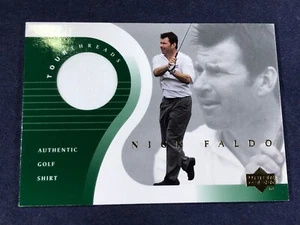 S3-43 GOLFKARTE - NICK FALDO - TOUR THREADS - 2001 UPPER DECK - TT-NF - Bild 1 von 2