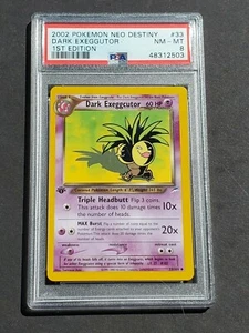 Pokemon PSA 8 1ST EDITION DARK EXEGGCUTOR 33/105 NEO DESTINY SET - NM / MINT - Picture 1 of 2