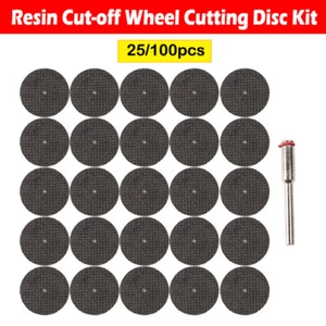 25/100PCS Mini Trennscheiben Ø32mm Trennscheibe Schneiden Holz/Metall+1pcs Dorn - Bild 1 von 12