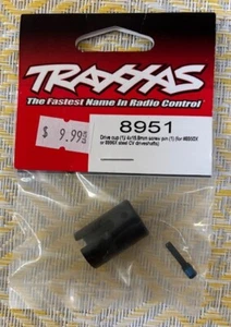Traxxas Part #8951: Drive cup (1)/screw pin (1) (for #8950X or 8996X driveshafts - Picture 1 of 1