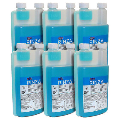 6 X 1L Urnex Rinza Milk Pipe / Frother Cleaning Fluid/Liquid For Coffee Machines • 59.99£