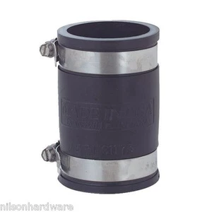 (1)-Flex Fernco Rubber Boot 1-1/2" PVC Plastic Pipe Connector Coupling Coupler - Picture 1 of 1