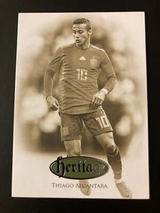 2018 Futera Unique Heritage Silver HT031 Thiago Alcantara ed 1/39 - Bild 1 von 2