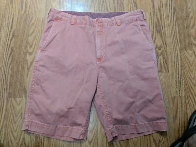 Cremieux 短裤男式 35 码平前棉褪色红色(粉色)59 美元  — 第 1/4 张图片