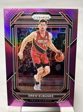 2022-23 Panini Prizm Drew Eubanks Purple Prizm /99 Blazers