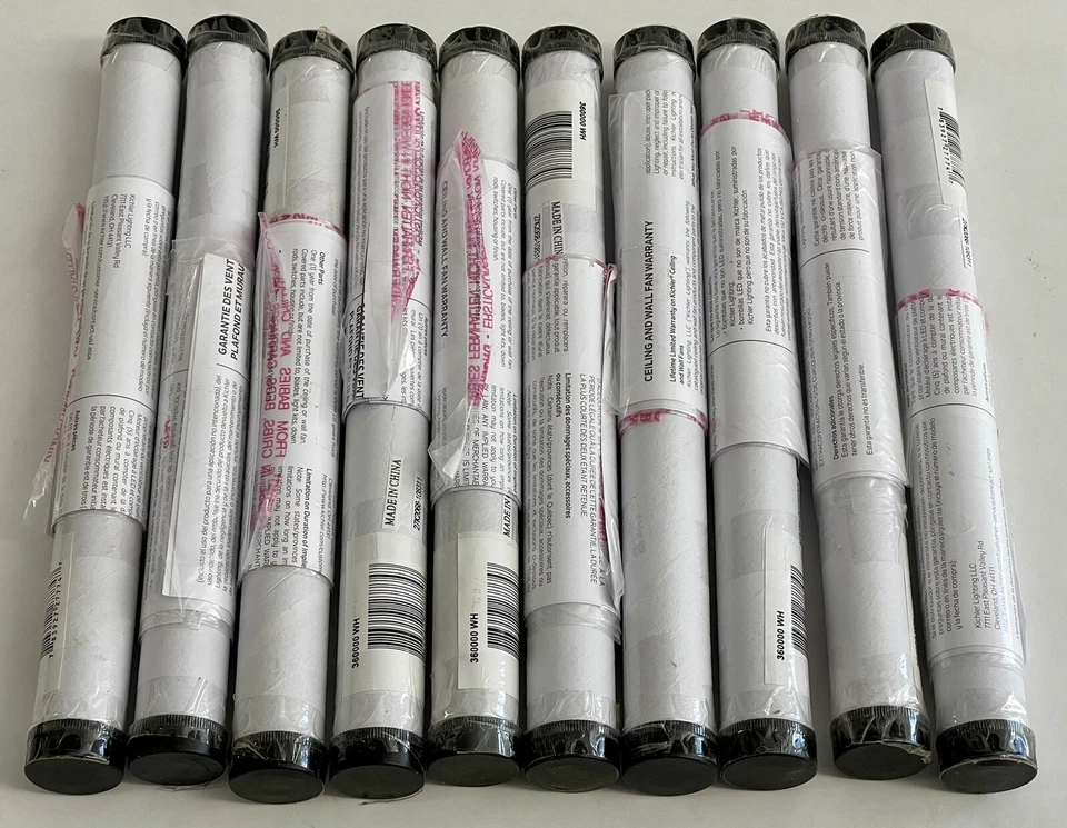 Kichler 360000 12" Down Rod for 9 Ft Ceilings - White