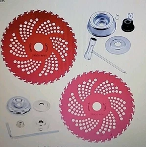 IRmm 2 Pk 9"X 36" Teeth Carbide Tipped Brush Cutter WeedEater Trimmer Blades NEW - Picture 1 of 8