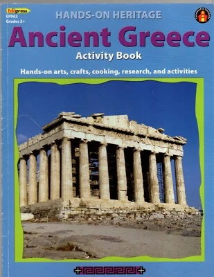 Ancient Greece Activity Book, Grades 2+ Hands-on Arts, Crafts, Cooking, Research - Image 1 of 2