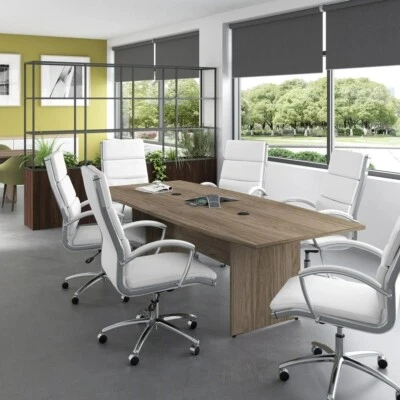 96x42 Office Conference Boardroom Table Meeting Room Wood Finish Rectangle Large - Image 1 of 4