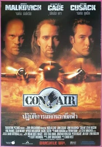 Con Air (1997) Thai Movie Poster Nicolas Cage Original  - Picture 1 of 4