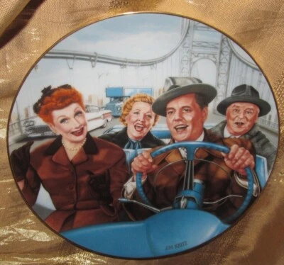 I LOVE LUCY COLECCIONABLE 1989 PLACA - "¡CALIFORNIA, AQUÍ VENIMOS!" -KRITZ-HAMILTON Foto 1 de 4