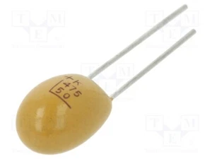 Condensador 20% -55÷85°C 4,7uF THT 2,54 mm 50VDC: tantalio - Imagen 1 de 1