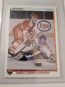 1990-91 Upper Deck - French- World Junior Champions #469 Pat Falloon (RC) - Bild 1 von 2