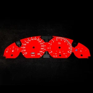 Discos velocímetro de repuesto de alta calidad BMW E46 M3 KM/H rojo Custom Venoxy - Imagen 1 de 2