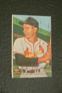 RED SCHOENDIENST SIGNED AUTOGRAPHED 1952 BOWMAN CARD # 30 ST LOUIS CARDINALS - Picture 1 of 1