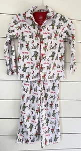 Dr Seuss The Grinch Pajamas Child Christmas Button Up Coat Style S (6/6X) - Picture 1 of 7
