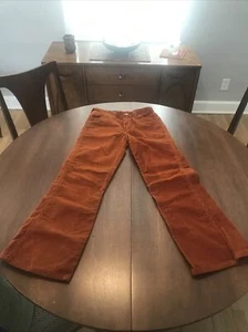 Wrangler Vintage Kids Size 14 Orange Corduroy Flare Pants - Picture 1 of 13