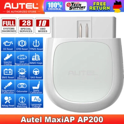 Autel AP200 KFZ Diagnosegerät Auto OBD2 Scanner ALLE SYSTEM  Coding TPMS EPB - Bild 1 von 4