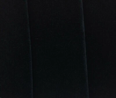 DONGHIA FELPA MOHAIR AZUL MEDIANOCHE LANA TERCIOPELO MUEBLES CORTINAS TELA POR 55"W Foto 1 de 4