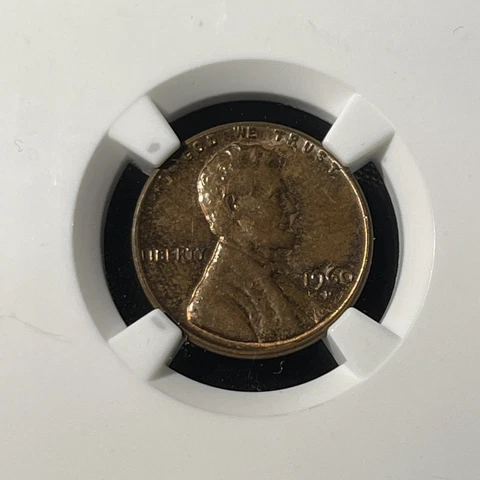 1960 D LARGE DATE 1C ERROR NGC MS 64 BN OBVERSE STRUCK THRU LINCOLN PENNY Cover