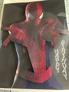 BIRTHDAY CARD, HANDMADE 3D AMAZING SPIDERMAN BUSY IN COSTUME 2 CHOICES AVAILABLE - Picture 1 of 4