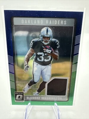 2016 Panini Donruss Optic Football Rookie threads Deandre Washington Patch - Image 1 of 2