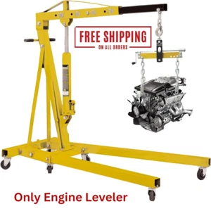 Heavy Duty Engine Hoist Leveler Cherry Picker Shop Crane Load Lift Tool 1500 Lbs - Picture 1 of 8