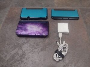 Nintendo 3DS XL Galaxy Edition With Charger And Stylus! Tested!