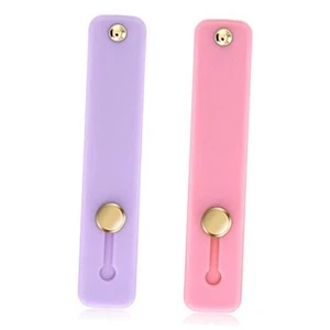 2Pcs Phone Loop Finger Holder, Silicone Phone Grip Phone 2pcs-pink/purple - Picture 1 of 7