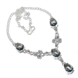 Alexandrite Gemstone Handmade 925 Sterling Silver Jewelry Necklace Size 18" - Picture 1 of 1