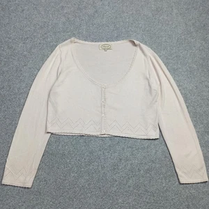 Sorgenfri-Sylt Damen Kurz Strickjacke Gr. M EU-38 Slim Beige Leicht Strick - Bild 1 von 13